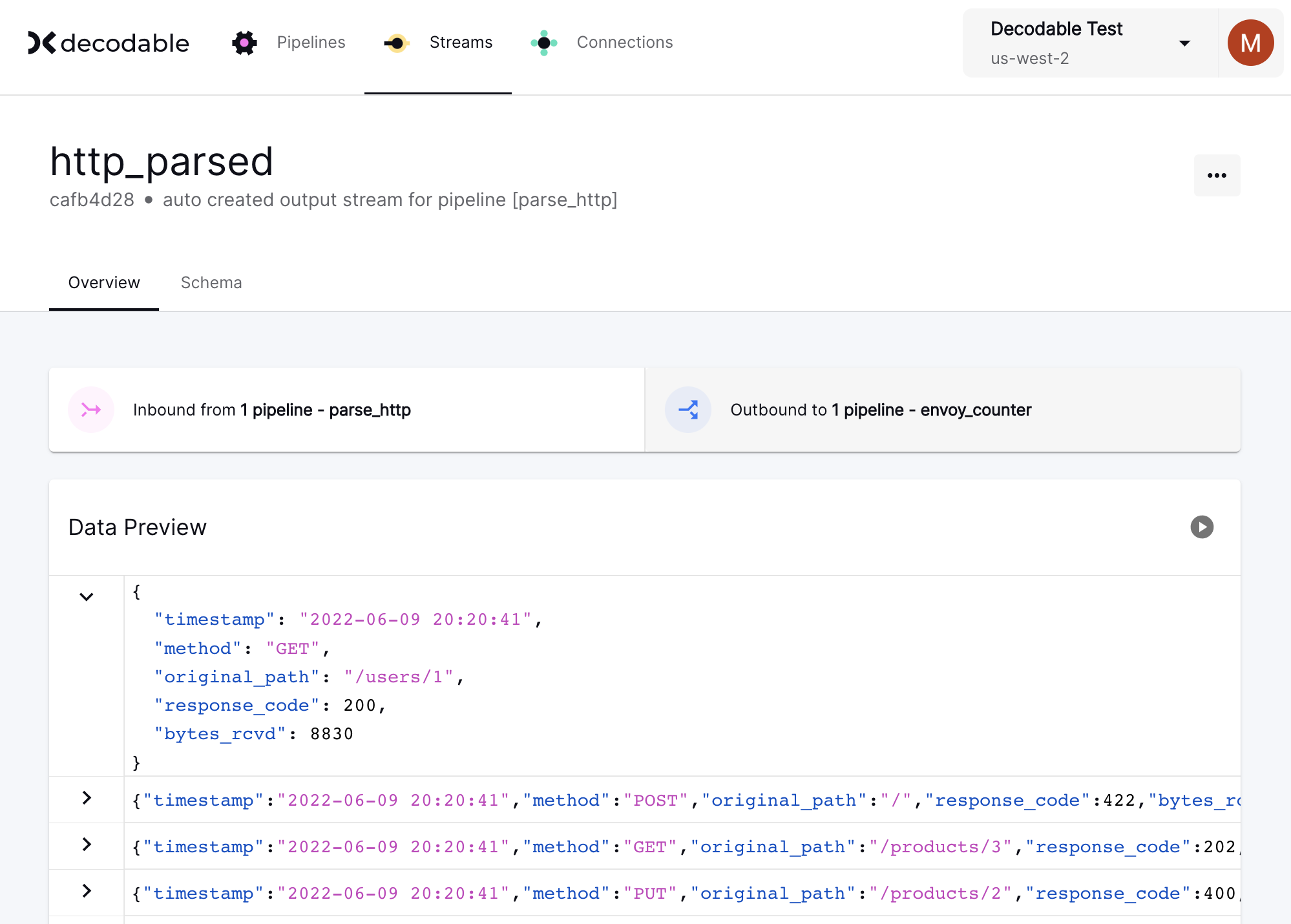 windowing http parsed example